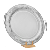 Elegant Gioiel Tray with Handles -Made in Italy -49 cm -Silver -Stainless Steel 18/10
