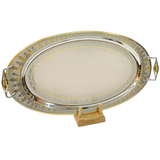 Tresors Tray with Handles -Made in Italy -62x33 cm -Stainless Steel 18/10