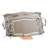 Nehir Tray with Handles & Legs -Stainless Steel 18/10