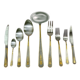Herdmar Cutlery Set, 75 Pieces -Silver & Gold -Stainless Steel 18/10