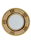 Falkenporzellan Dinner Set, 112 Pieces -Cream & Black & Gold -Porcelain