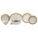 Falkenporzellan Dinner Set, 59 Pieces -Gold -Porcelain