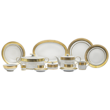 Falkenporzellan Dinner Set, 112 Pieces -Gold -Porcelain