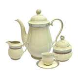 Falkenporzellan Tea Set, 29 Pieces -Porcelain -Silver
