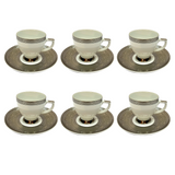 Falkenporzellan Coffee Set, 12 Pieces -Silver -Porcelain