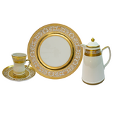 Falkenporzellan Coffee Set, 14 Pieces -Porcelain -Gold
