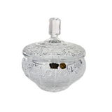 Bohemia Crystal Bonbonniere with Cover -Hand Cut -16 cm