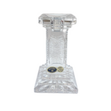 Bohemia Crystal Candle Holder -Hand Cut -14 cm