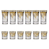 Pasabahce Longdrink & Tumbler Set, 12 Pieces -Gold -340 & 250 ml