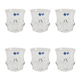 Bohemia Crystal Tumbler Set, 6 Pieces -Gold