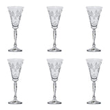 Bohemia Crystal Goblet Set, 6 Pieces