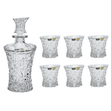 Bohemia Crystal Bottle & Tumbler Set, 7 Pieces