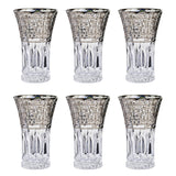 Bohemia Crystal Longdrink Set, 6 Pieces -Silver