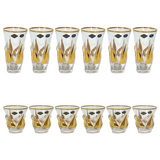 Bohemia Crystal Longdrink & Tumbler Set, 12 Pieces -Gold