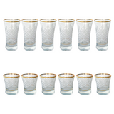Pasabahce Longdrink & Tumbler Set, 12 Pieces -Gold