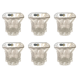 Bohemia Crystal Tumbler Set, 6 Pieces -Silver -240 ml