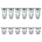 Bohemia Crystal Longdrink & Tumbler Set, 12 Pieces -Blue