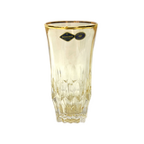 Bohemia Crystal Longdrink & Tumbler Set, 12 Pieces -Gold