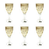 Bohemia Crystal Goblet Set, 6 Pieces