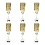 Bohemia Crystal Flute Set, 6 Pieces