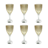 Bohemia Crystal Goblet Set, 6 Pieces