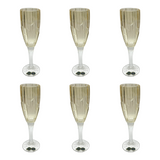Bohemia Crystal Flute Set, 6 Pieces