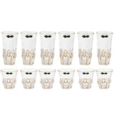 Bohemia Crystal Longdrink & Tumbler Set, 12 Pieces -Gold