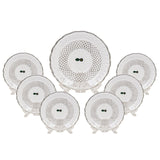 Bohemia Crystal Dessert Set, 7 Pieces