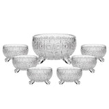 Bohemia Crystal Bowl Set, 7 Pieces