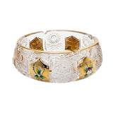 Bohemia Crystal Ashtray -Gold -16.5 cm