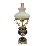 Limoge Rostema Lamp -Cobalt Blue & Gold -70 cm