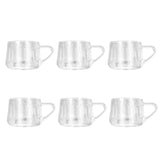 Teacup with Saucer Set, 6 Pieces