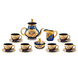 Murano Tea Set, 17 Pieces -Blue