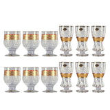 Bohemia Crystal Set, 12 Pieces -Gold