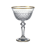 Bohemia Crystal Cocktail Set, 6 Pieces -Gold -180 ml