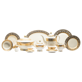 Thailand Dinner Set, 113 Pieces -Gold -Porcelain