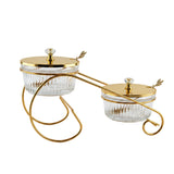 Nut Set with Lid on a Stand, 2 Pieces