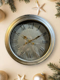 Wall Clock -45.8x45.8 cm -Silver