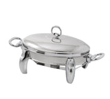 Royal Alfredo Oval Food Warmer -Silver -3 Lit. -Stainless Steel