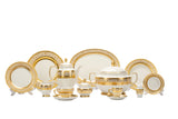 Falkenporzellan Dinner Set, 112 Pieces -Gold -Porcelain