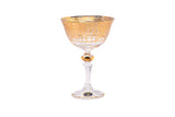 Bohemia Crystal Cocktail Set, 6 Pieces -Gold -180 ml