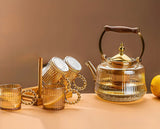 Tea Kettle Set with 4 Cups