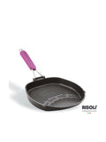 Risoli Grill with Pink Folding Handle -32 cm
