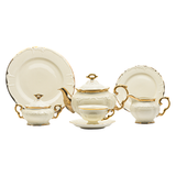 Thailand Tea Set, 24 Pieces -Gold