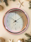Wall Clock -30.5x30.5 cm -White & Rose