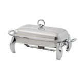 Royal Alfredo Rectangular Food Warmer -Silver -1.5 Lit. -Stainless Steel