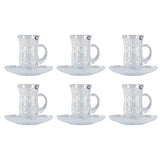 Bohemia Crystal Teacups, 6 Pieces