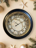 Wall Clock -60.2x60.2 cm -Black & Gold