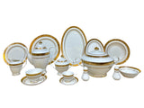 Thailand Dinner Set, 113 Pieces -Gold -Porcelain