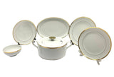 Falkenporzellan Dinner Set, 59 Pieces -Gold -Porcelain
